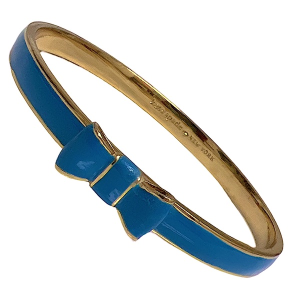 KATE SPADE • Blue Take A Bow Bangle Stacking Layering Bracelet - Picture 5 of 5